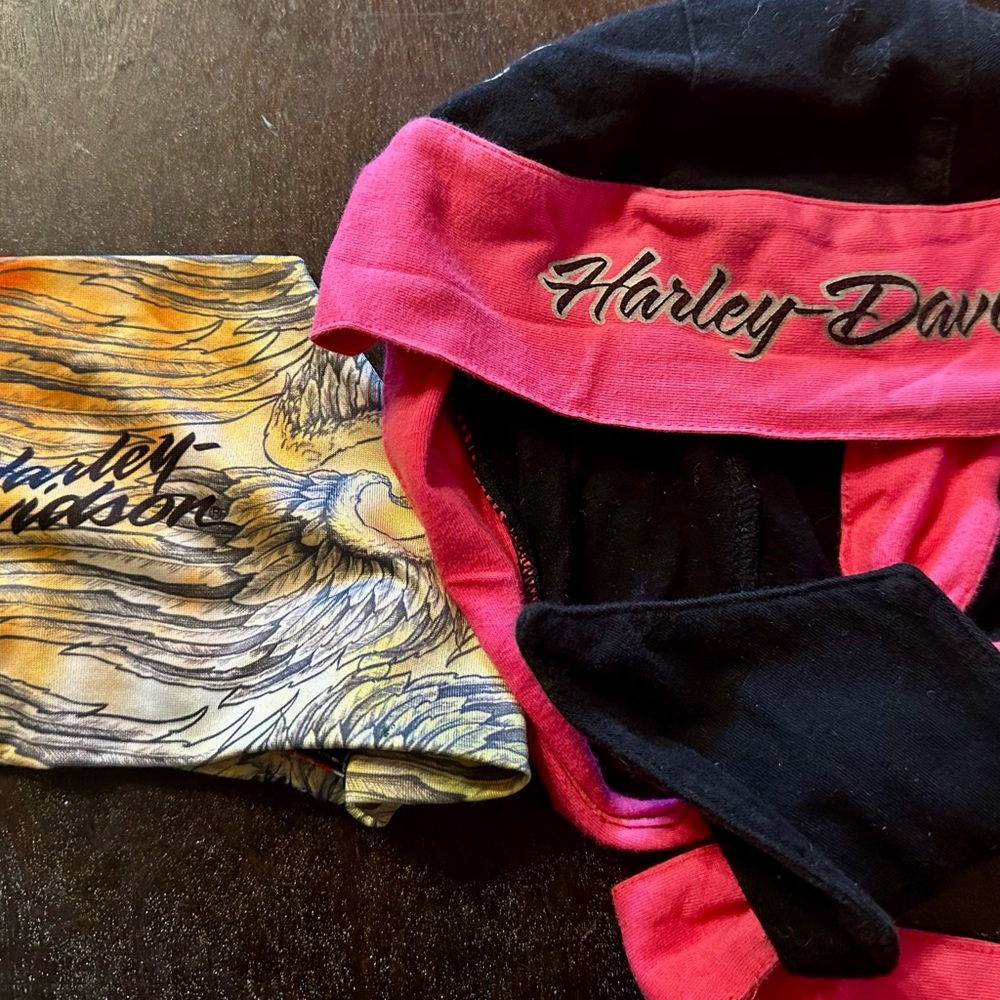 2 Harley Davidson Head Wraps.